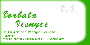 borbala visnyei business card